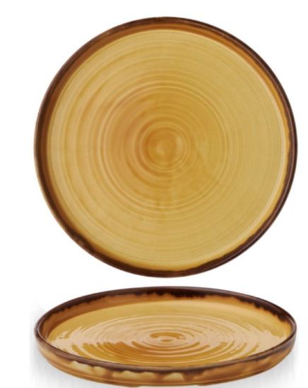 Harvest Mustard Walled Plate 8.67" (Case Of 6)