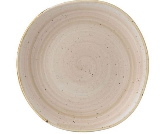 Stonecast Nutmeg Cream Round Trace Plate 24.4cm (Case Of 12)