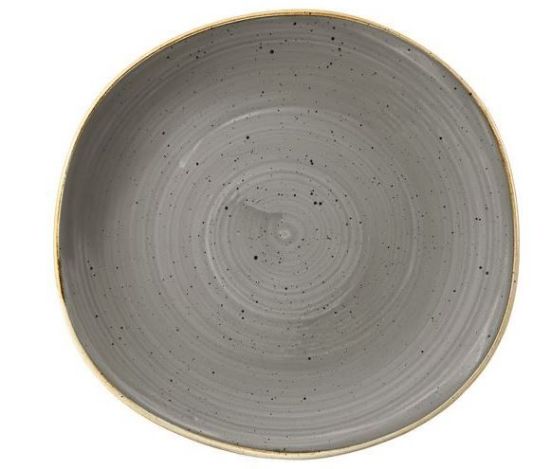 Stonecast Peppercorn Grey Organic Round Plate 26.4cm (Case Of 12)