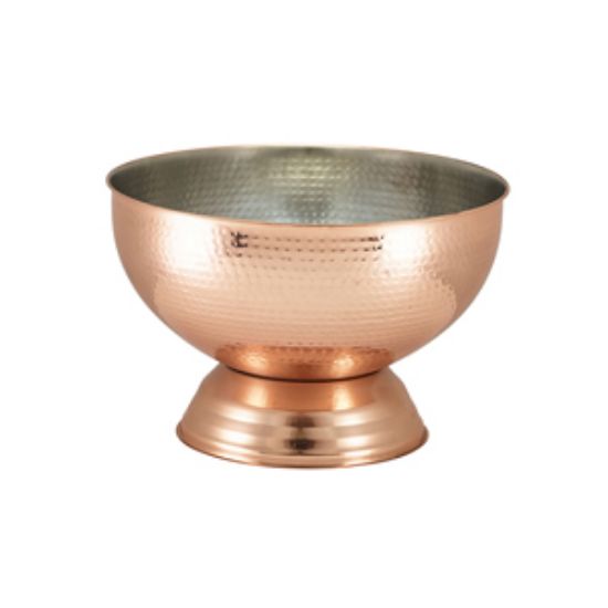 Hammered Copper Champagne Bowl 36cm