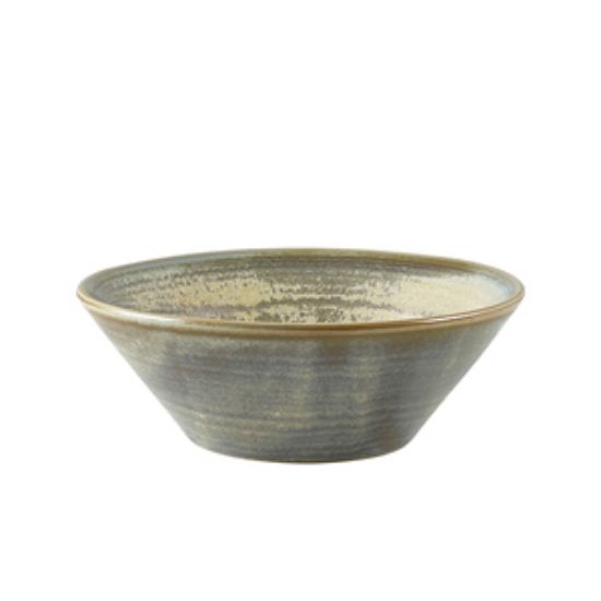 Terra Porcelain Matt Grey Conical Bowl 14cm (6)