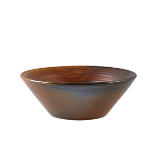 Terra Porcelain Rustic Copper Conical Bowl 14cm (6)