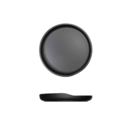 Black Copenhagen Round Melamine Plate 17cm (6)