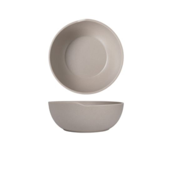Sand Brown Copenhagen Round Melamine Bowl 20 X 7.5cm (6)