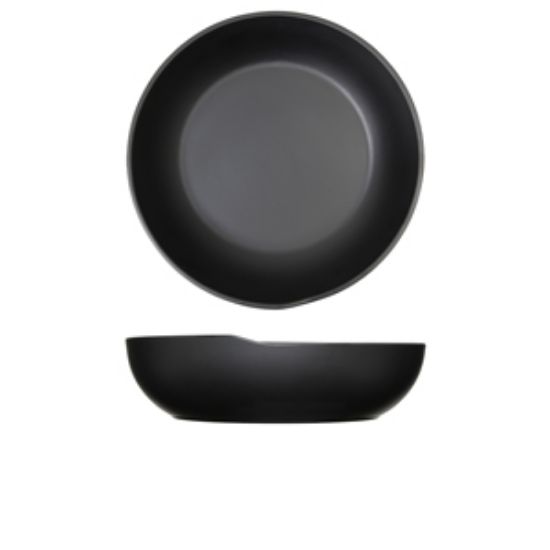 Black Copenhagen Melamine Bowl 28 X 7.5cm (4)