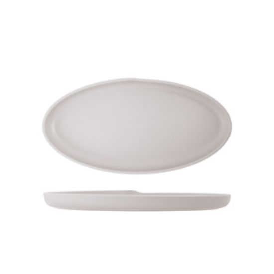 White Copenhagen Oval Melamine Dish 40 X 20cm
