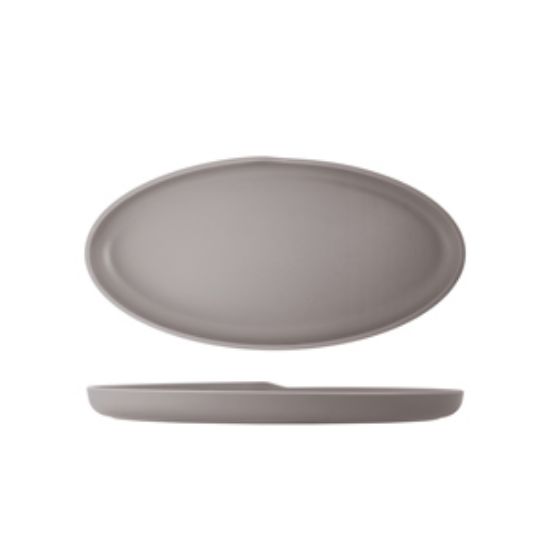 Sand Brown Copenhagen Oval Melamine Dish 40 X 20cm