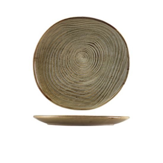 Terra Porcelain Grey Organic Plate 25cm (6)