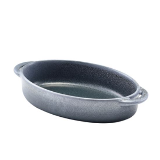 Forge Graphite Stoneware Oval Dish 17.5 X 11.5 X 4cm (6)
