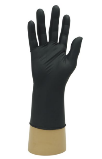Black Nitrile Glove XLarge Powder Free (100)