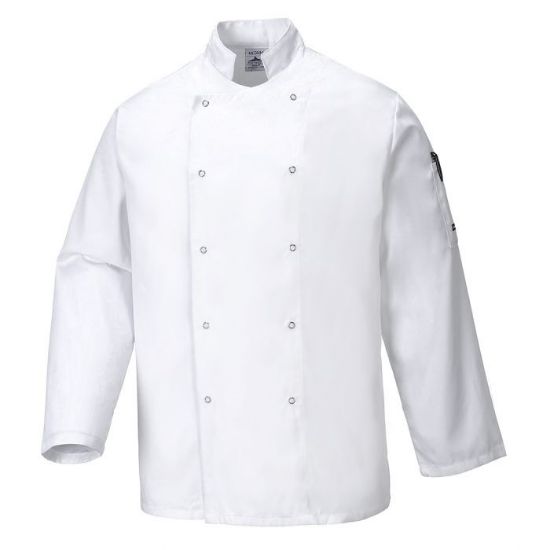 Suffolk Chef's Long Sleeve Jacket White Size XLarge
