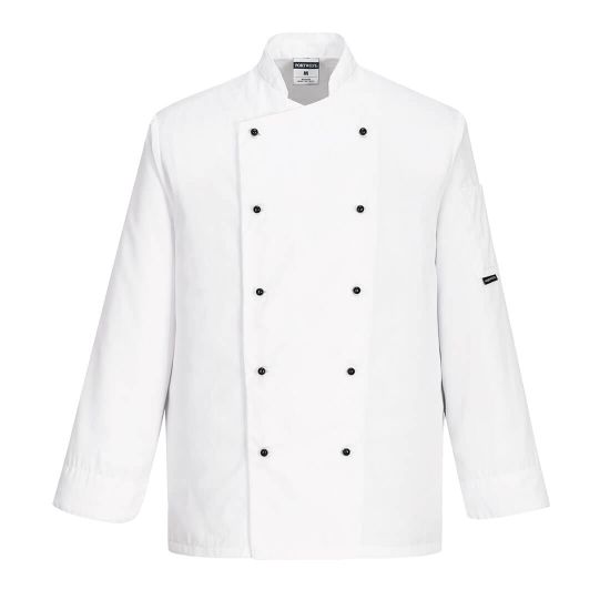 Kent Chefs White Long Sleeve Jacket Large