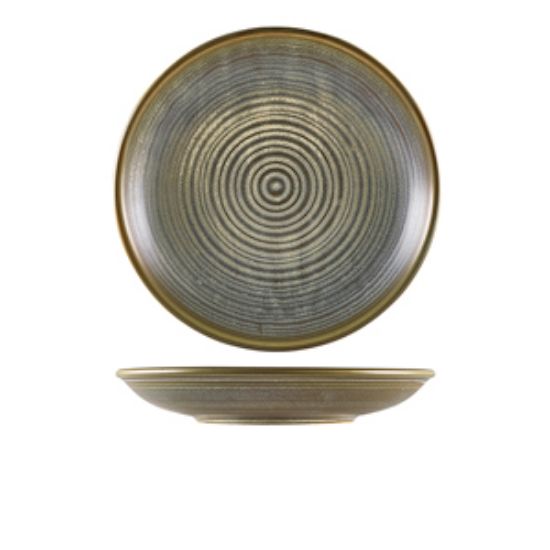 Terra Porcelain Matt Grey Deep Coupe Plate 25cm (6)