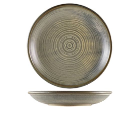 Terra Porcelain Matt Grey Deep Coupe Plate 28cm (3)