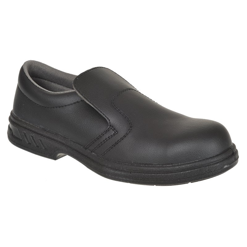STEELITE SLIP ON SAFETY SHOE - BLACK SIZE 12