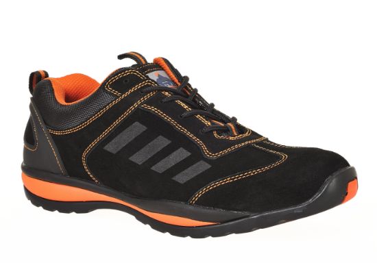 Steelite Lusum Safety Trainer S1p Black/Orange Size 7