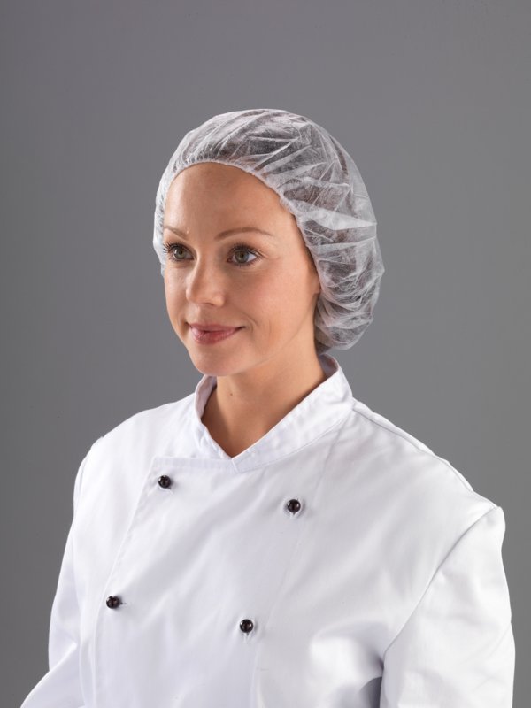 BOUFFANT CAP WHITE - EXTRA LARGE 53MM (100)