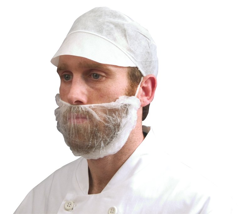 BEARD MASK WHITE (100)