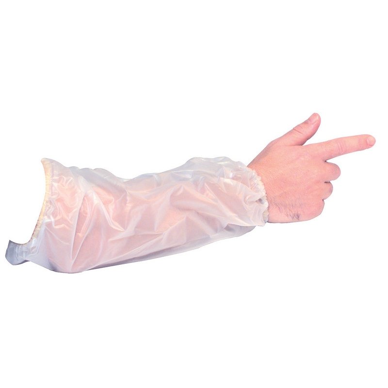 PACK OF 100 POLYTHENE OVERSLEEVES WHITE 16"