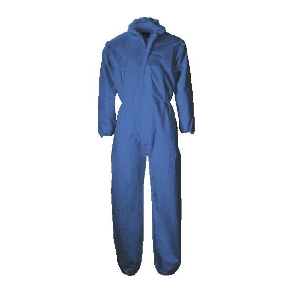 DISPOSABLE BOILER SUIT 40G NAVY SIZE MEDIUM