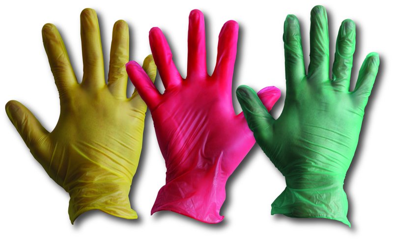 VINYL DISPOSABLE GLOVES POWDER FREE YELLOW - SMALL (100)