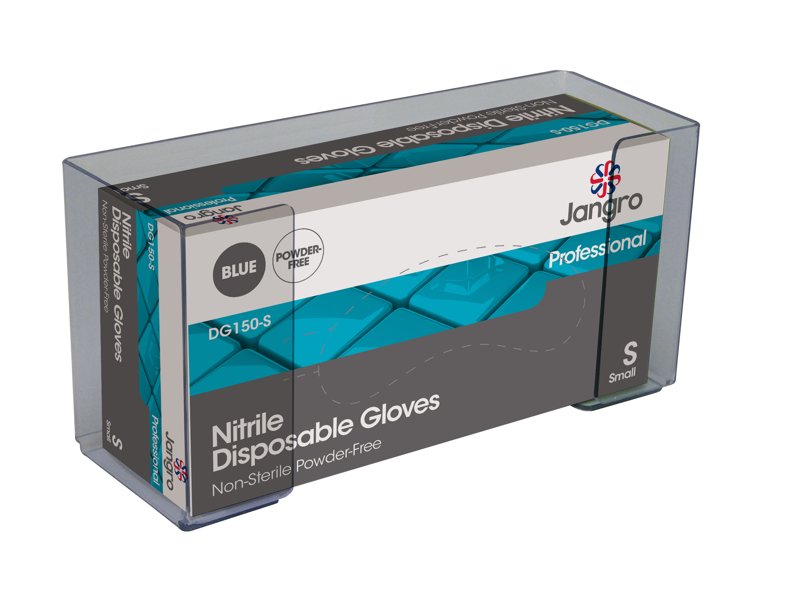 SINGLE GLOVE BOX HOLDER TRANSPARENT PLASTIC