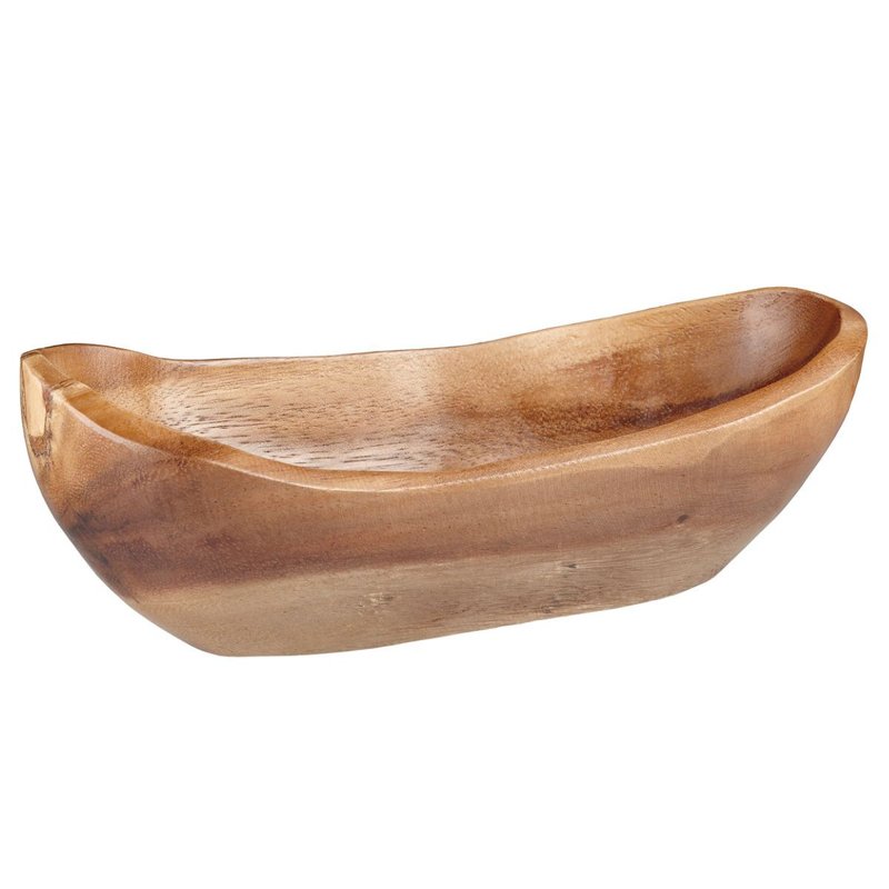 ACACIA RUSTIC WOODEN BOWL 25CM 10"