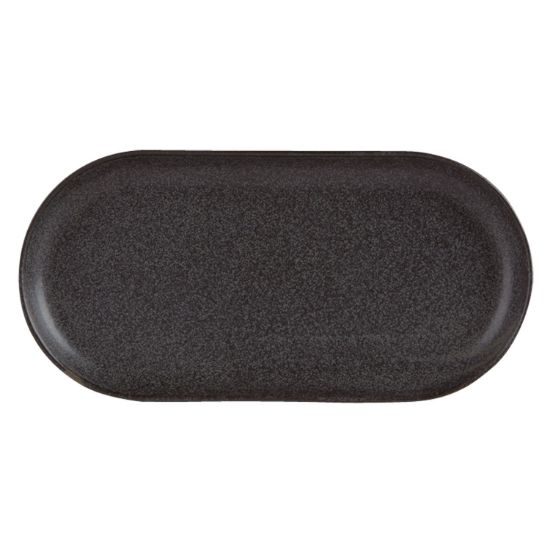 Seasons Graphite Narrow Oval Plate 30cm (Case Of 6)