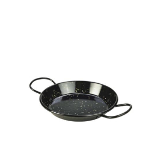 Black Enamel Miniature Paella Pan 15cm (10)