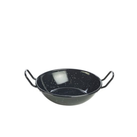 Black Enamel Dish 16cm (10)