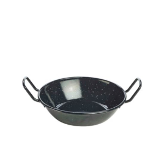 Black Enamel Dish 18cm (6)