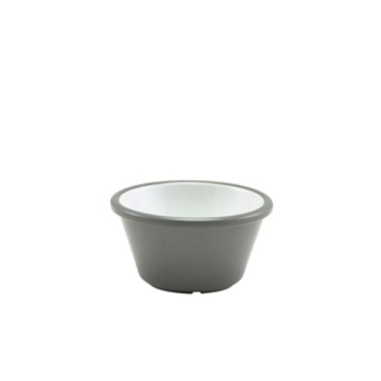 Two Tone Melamine Ramekin Grey And White 59ml/2oz (24)