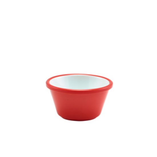 Two Tone Melamine Ramekin Red And White 59ml/2oz (24)