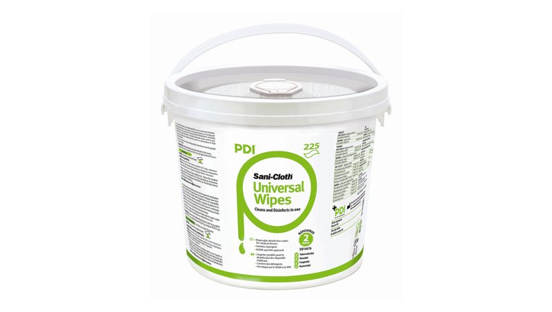 PDI UNIVERSAL SANITISING WIPE ALCOHOL FREE BUCKET 225 (225)