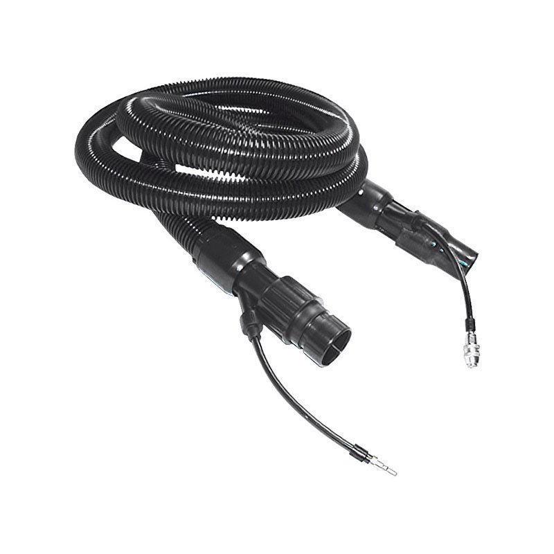 BLACK FLEXIBLE SOLUTION AND VAC HOSE 2M FOR JANVAC EXT30