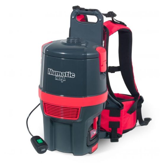Numatic Rsb150NX Rucksack Vacuum With 2 Batteries And 1 Charger