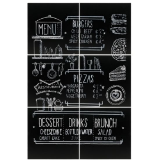 Frameless Chalkboard 6pc Set