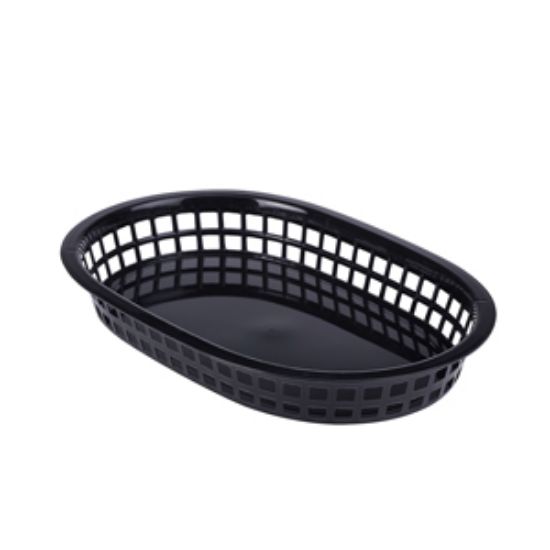 Fast Food Basket Black 27.5 X 17.5cm (6)