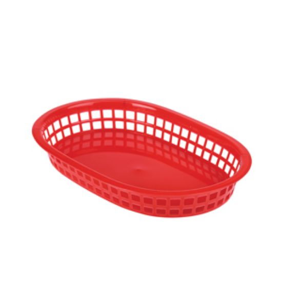Fast Food Basket Red 27.5 X 17.5cm (6)