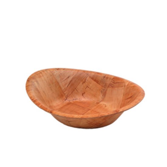 Oval Woven Wood Bowls 9x7 Singles (12)