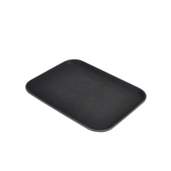 Gengrip 14" X 18" Rect. Non-Slip Tray Black