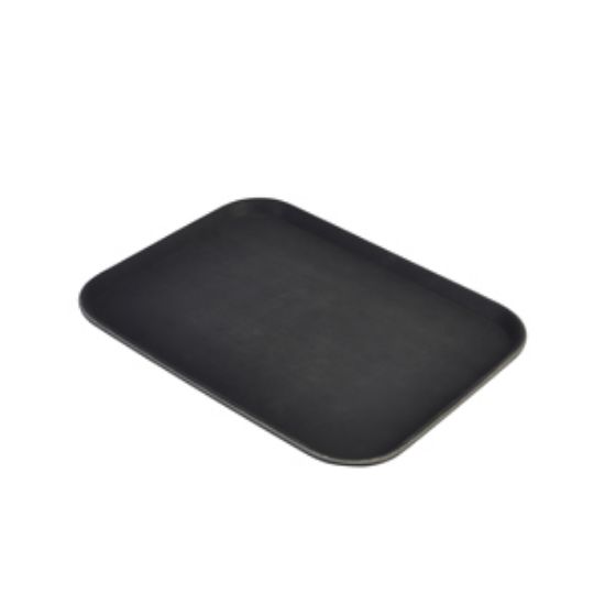 Gengrip 15" X 20" Rect. Non-Slip Tray Black