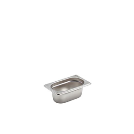 St/St Gastronorm Pan 1/9 - 65mm Deep 176 x 108mm