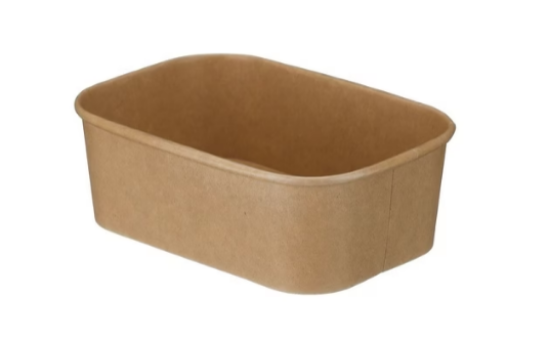Go Deli Kraft Brown Rectangular Food Bowl 750ml (Pack Of 50)