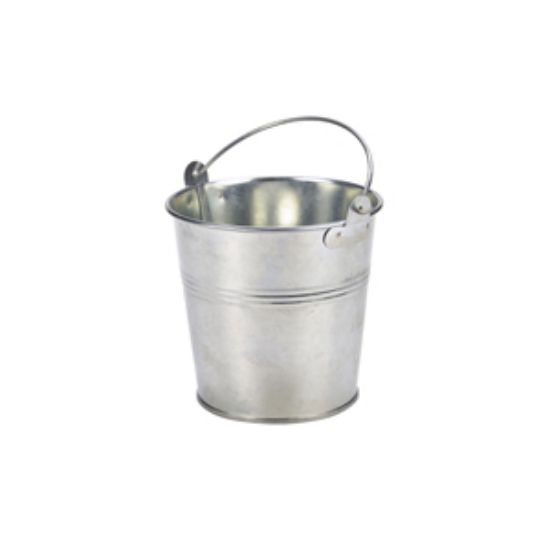 Galvanised Steel Serving Bucket 12cm Dia (12)