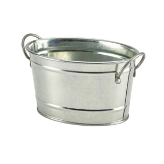 Galvanised Steel Serving Bucket 15.5 X 11 X 8.5cm (12)