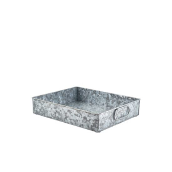 Genware Galvanised Steel Display Tray GN1/2