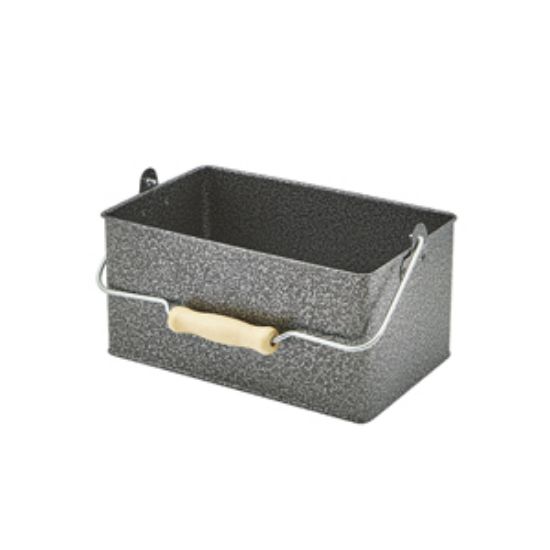 Rectangular Table Caddy 24.5 X 15.5 X 12.5cm Antique Silver