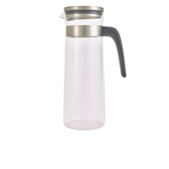 Glass Water Jug With Stainless Steel Lid 1.5l/52.5oz