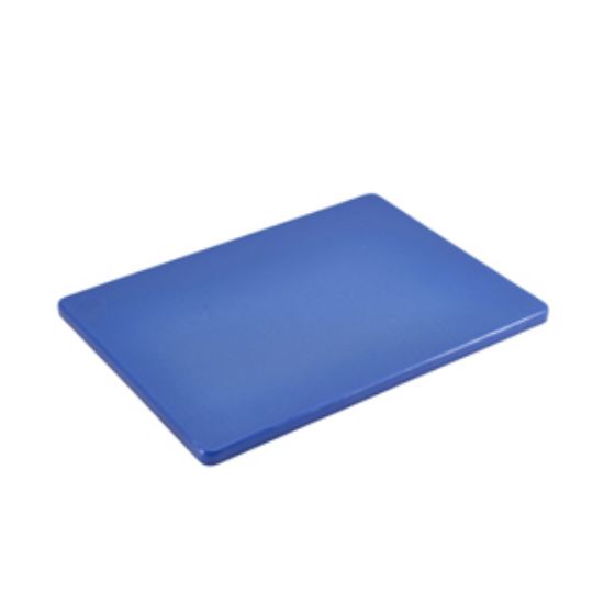 Genware Blue High Density Chopping Board 18 X 12 X 0.5""